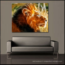 Abstrait Lion Animal Wall Arts